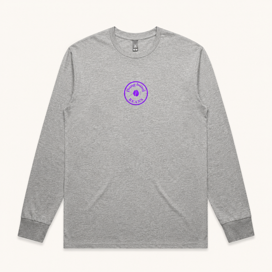 BUNG BUNG BEANS LONG SLEEVE — GREY [PRE-ORDER]