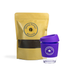 Fresh roasted Bung Bung ground coffee in bag, with reusable glass keep cup